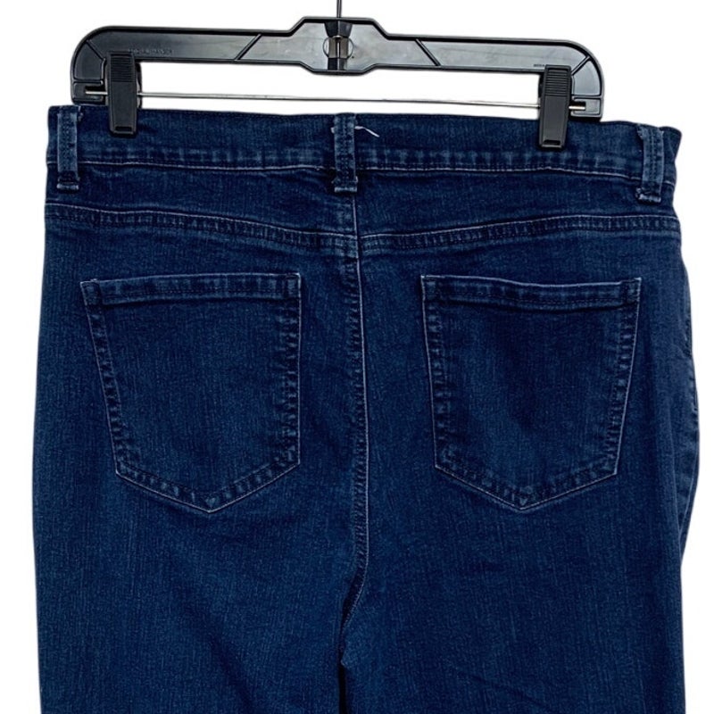 Gloria Vanderbilt Womens Size 16 Cotton Blend Amanda Dark Wash Denim Blue Jeans