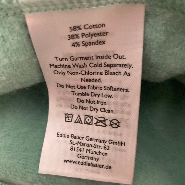 New Eddie Bauer Womens 3XL Plus Green Cozy Camp Metal End Drawstring Sweatpants