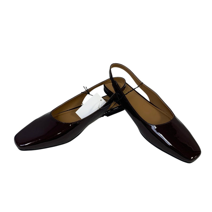 New Kensie Womens Size 9 Red Flat Slingback Closed Square Toe Slip On Shoes
