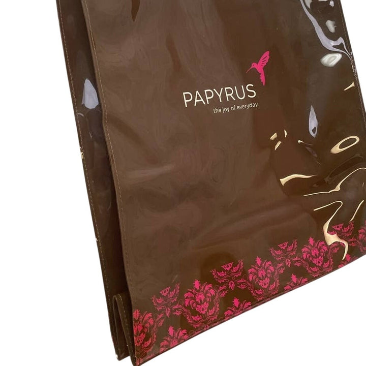 Papyrus The Joy Of Everyday Hummingbird Shiny Vinyl Plastic Handbag Tote Bag