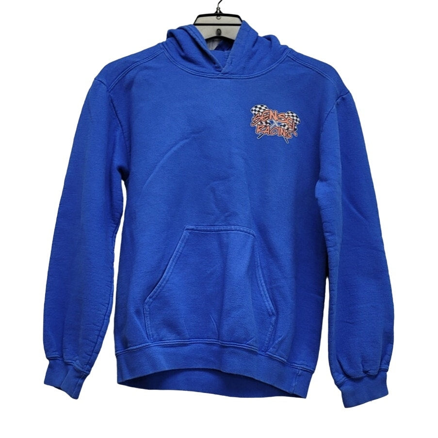 Sensel Racing Mens Small Long Sleeve Poly Cotton Hooded Sweatshirt Hoodie