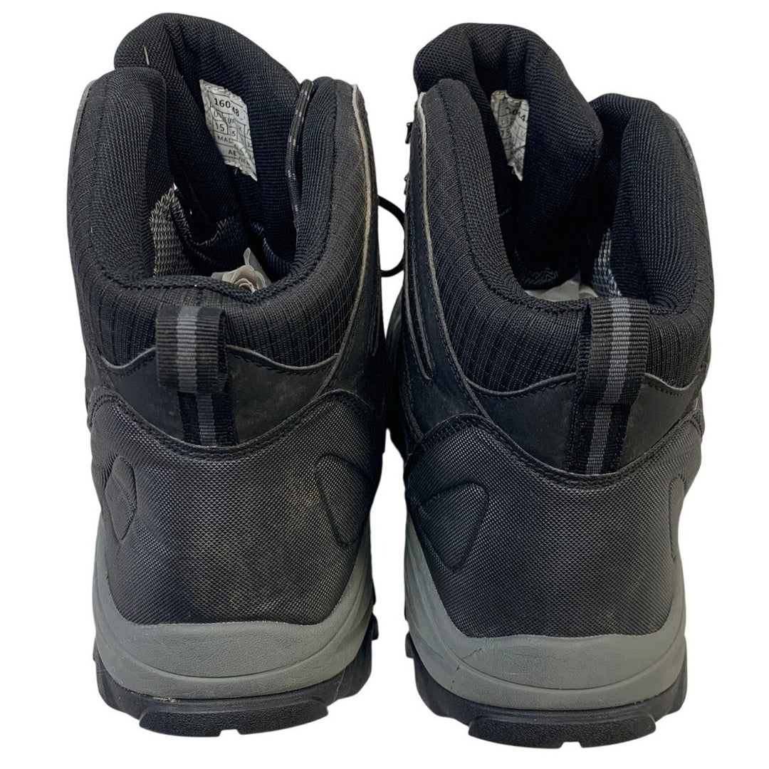 Nortiv8 Mens Size 15 Black Lace Up Ankle High Waterproof Hiking Trekking Boots