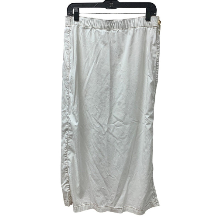 New American Eagle Womens Medium White Elastic Waist Maxi Skirt w Pockets