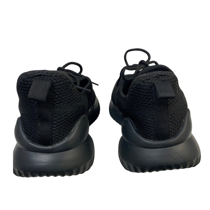 Tinefiy Womens Size 6.5 Black Sneakers Lace Up Low Top Round Steel Toe Shoes