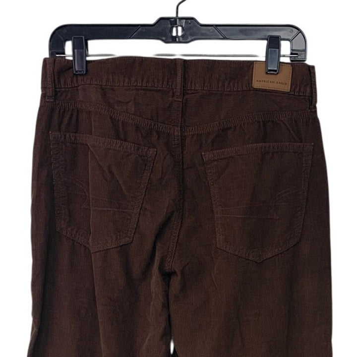 New American Eagle Womens Size 12 Cotton Blend Regular Dark Umber Corduroy Pants