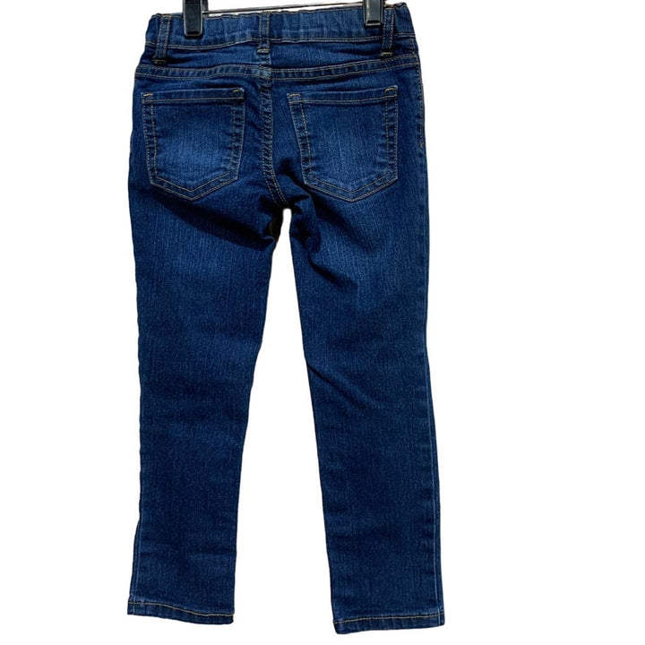 Place Girls Size 5 Super Skinny Adjustable Waist Stretch Cotton Blue Jeans