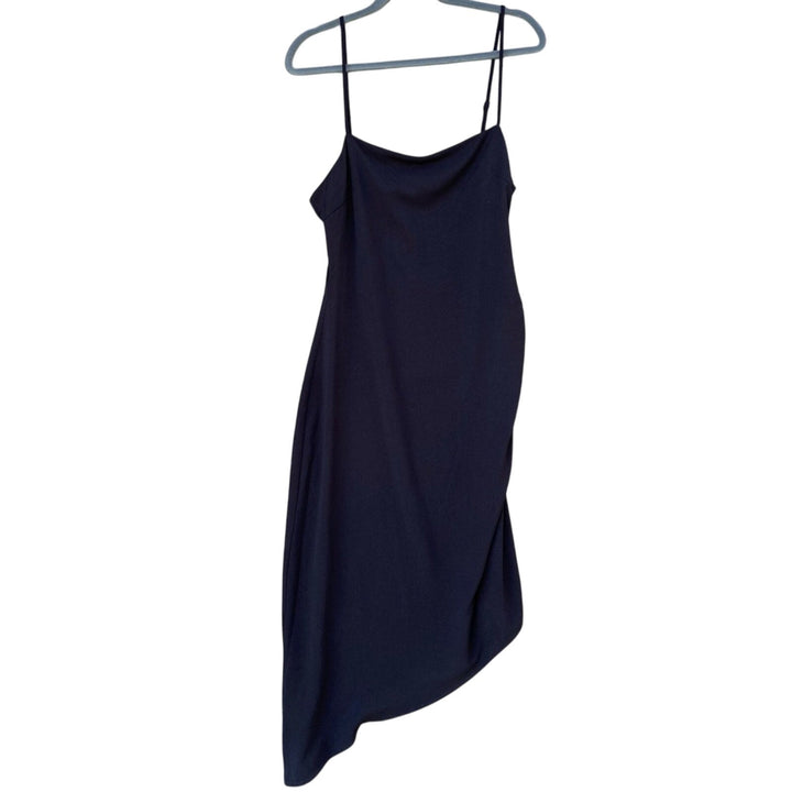 NWT New Sugar + Lips Womens Large Side Zip Thin Strap Asymmetrical Dress