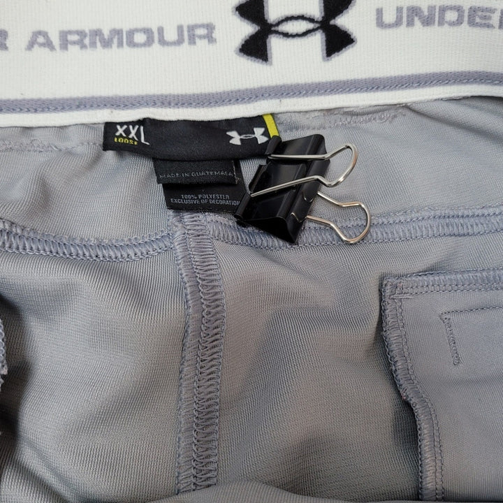 Under Armour Mens 2XL Side Striped 100% Polyester Loose Fit Straight Cut Pants
