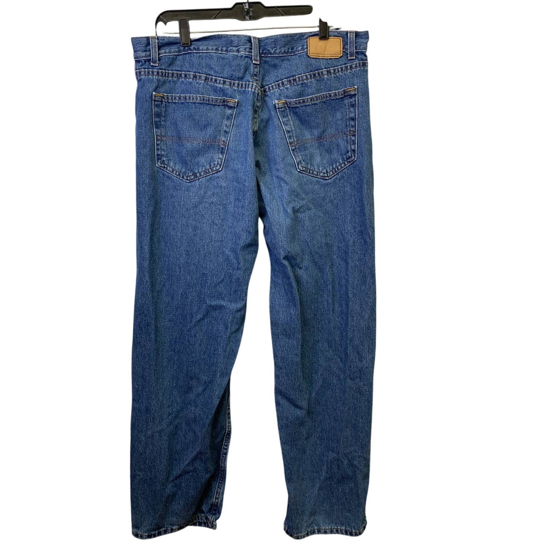 Urban Pipeline Mens 36X32 Distressed Medium Wash 100% Cotton Denim Blue Jeans