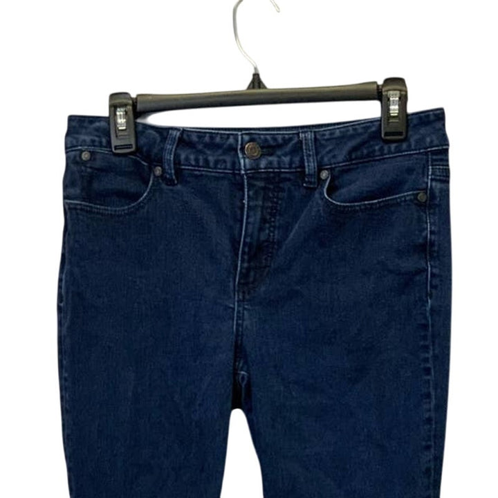 Talbots Womens Size 6 Heritage Stretch Cotton Blend Boot Cut Denim Blue Jeans
