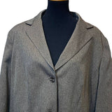 JM Collection Plus Size 18W Brown Two Button Career Polyester Suit Blazer Jacket