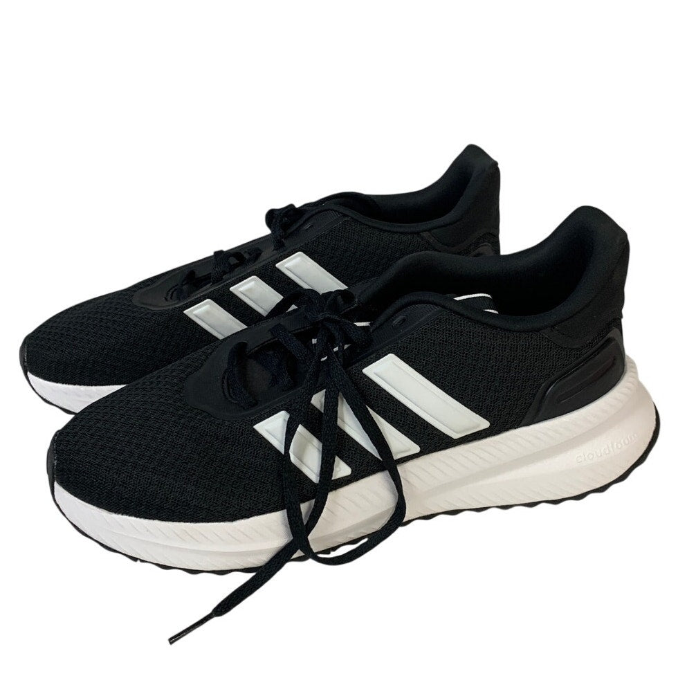 Adidas Mens Size 8.5 Black White Sneaker Lace Up Low Top Round Toe Athletic Shoes