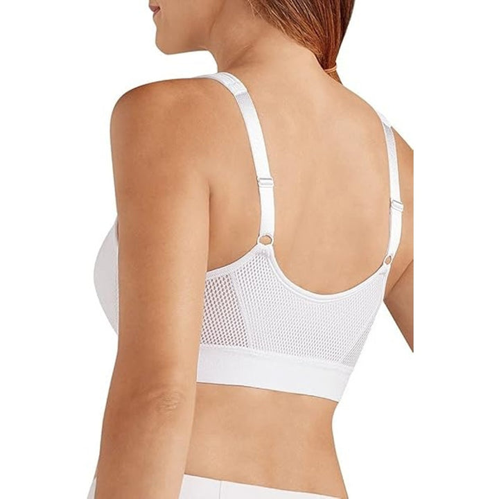 NWT New Amoena Womens 42A White Front Hook Eye Close Ester Post Surgical Bra