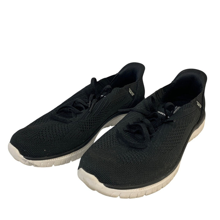 Sketchers Womens Size 10 Black Swift Fit Sneakers Lace Up Slip On Shoes
