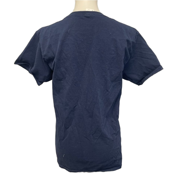 Dia De Los Muertos Modelo Womens Medium Short Sleeve Navy Blue Cotton Tee Shirt
