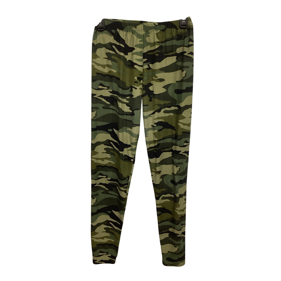 Leggings Depot Womens One Size Polyester Spandex Blend Camouflage Pants