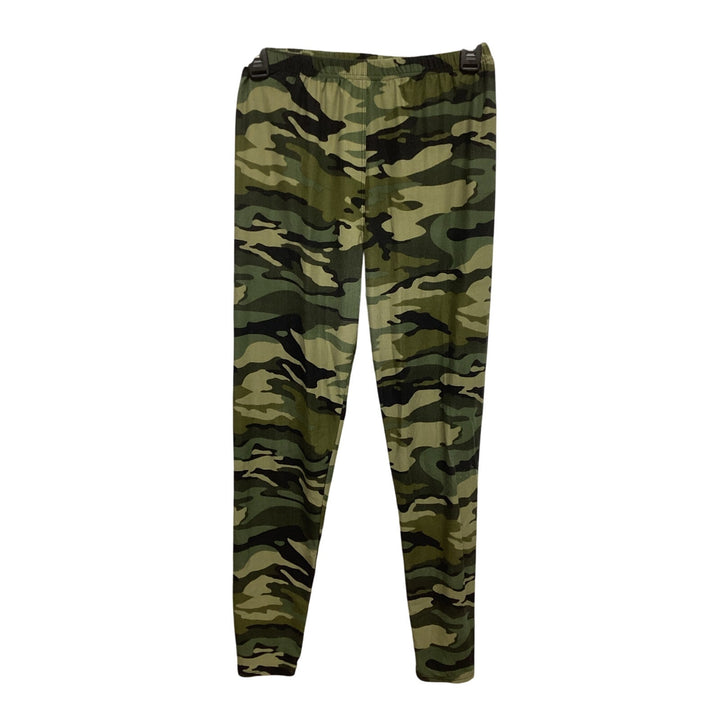 Leggings Depot Womens One Size Polyester Spandex Blend Camouflage Pants