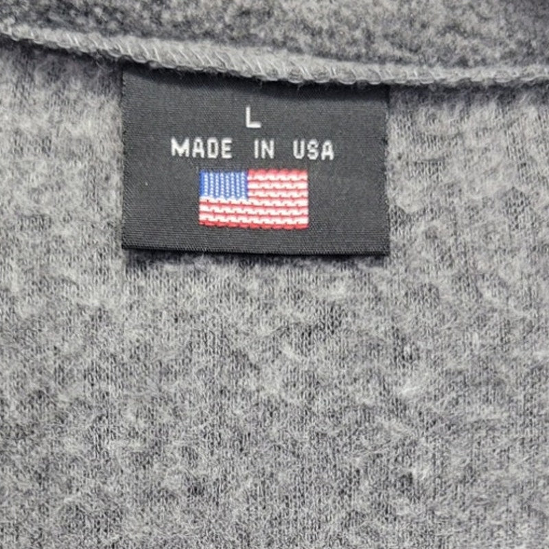 USA Olympics Mens Large 100% Polyester Made in USA Full Zip Long Sleeve Jacket