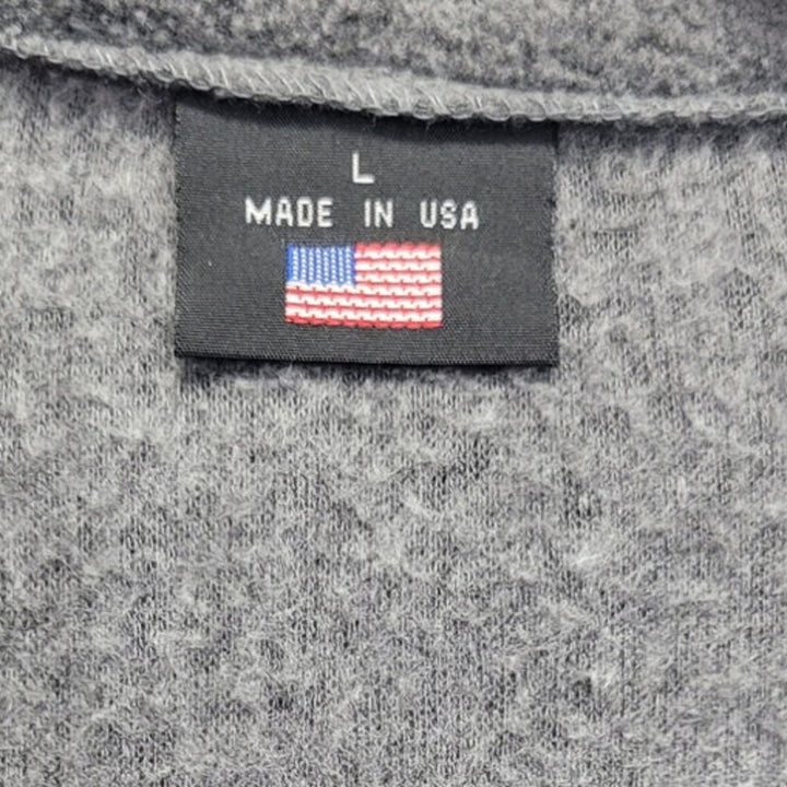 USA Olympics Mens Large 100% Polyester Made in USA Full Zip Long Sleeve Jacket