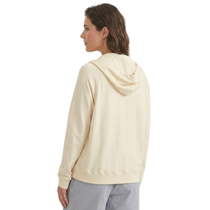New Eddie Bauer Womens XS Cream Ivory Lightweight Slub Full Zip Hoodie Jacket