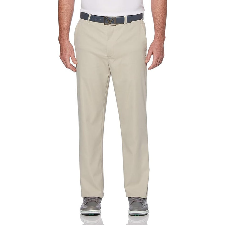 Callaway Mens 36 X 32 Khaki Pro Spin Stretch Active Waistband Golf Pants
