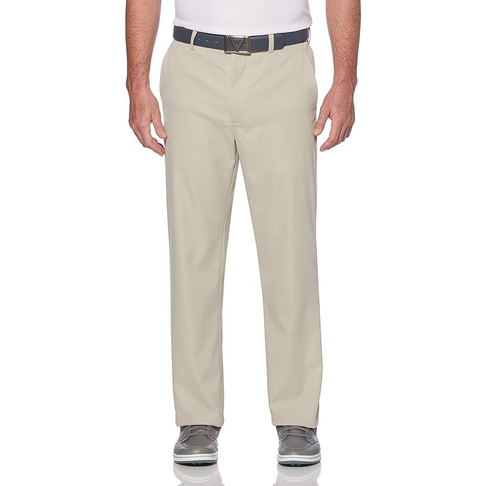 Callaway Mens 36 X 32 Khaki Pro Spin Stretch Active Waistband Golf Pants