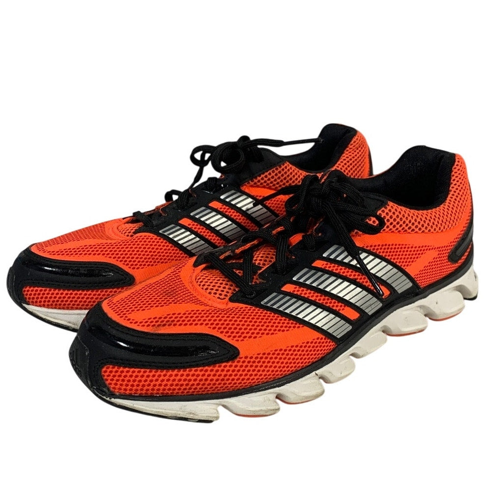 Adidas Adiprene+ Mens Size 9 Orange Black Sneaker Lace Up Low Top Athletic Shoes