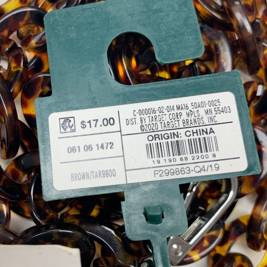 New Wild Fable Medium Plastic Cockleshell Leopard Spot Chain Link Fashion Belt