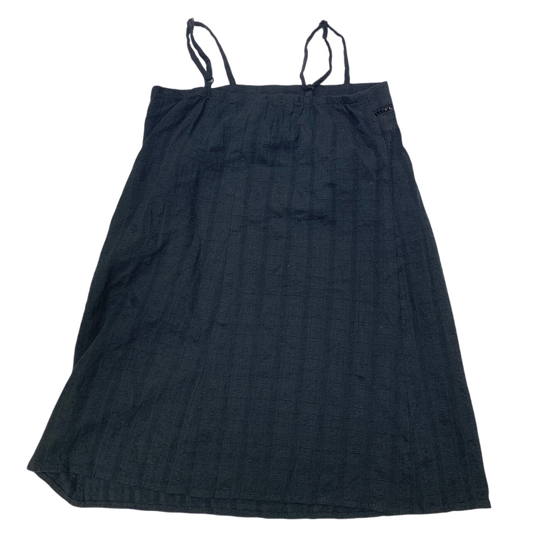 New Art Class Girls XL (14) Spaghetti Strap 100% Cotton Basic Black Dress