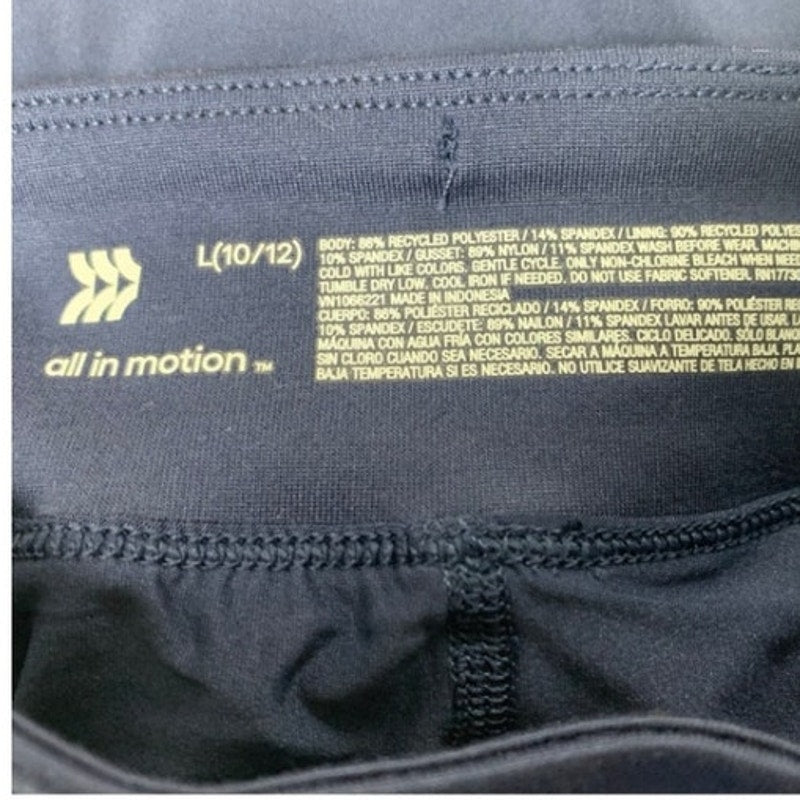 2 New All In Motion Girls Large 10/12 Athletic Comfort Waistband Knit Skorts