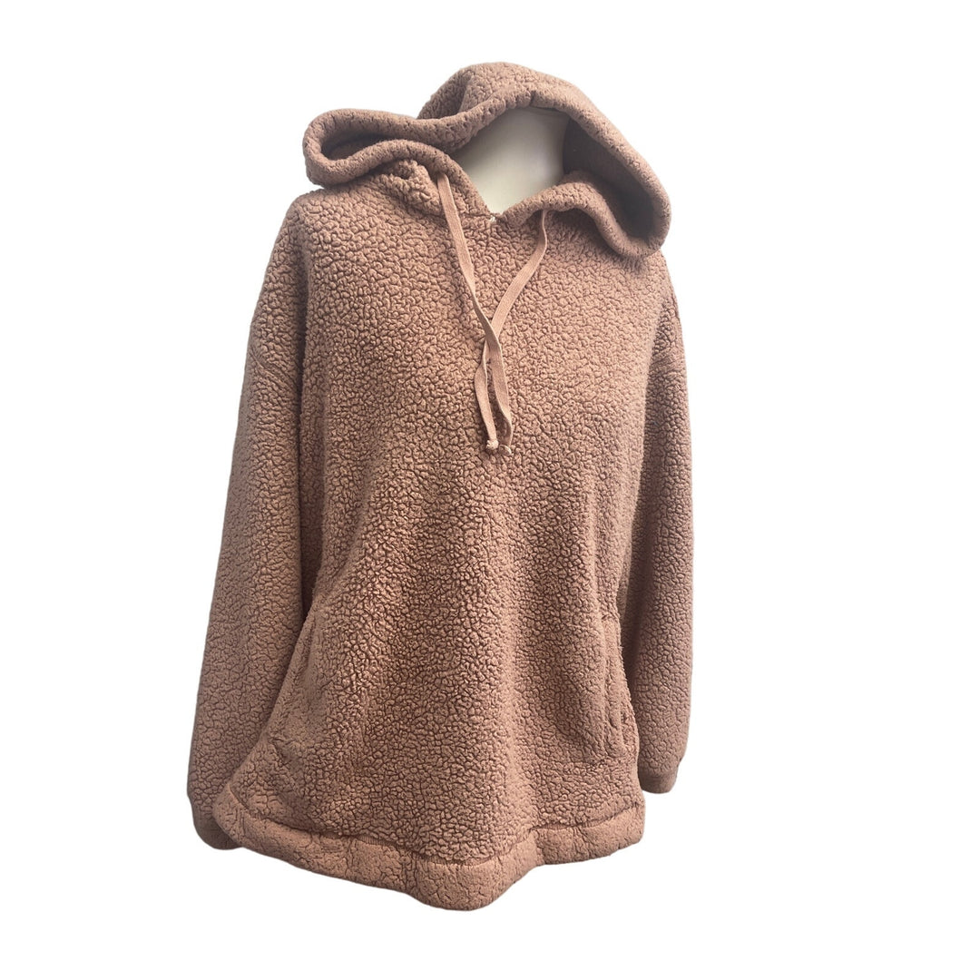 Universal Thread Womens 1X Super Soft Sherpa Feel Polyster Long Sleeve Hoodie
