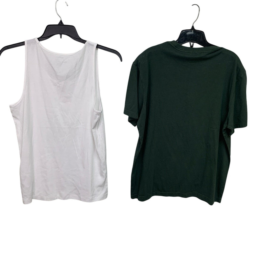 2 New American Eagle Mens Medium Short Sleeve Sleeveless Tank Top Shirts