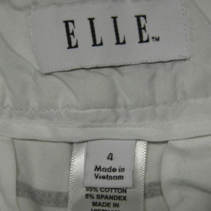 2 ELLE Old Navy Womens Size 4 Blue Floral Short Cotton Blend Shorts w Pockets