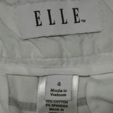 2 ELLE Old Navy Womens Size 4 Blue Floral Short Cotton Blend Shorts w Pockets