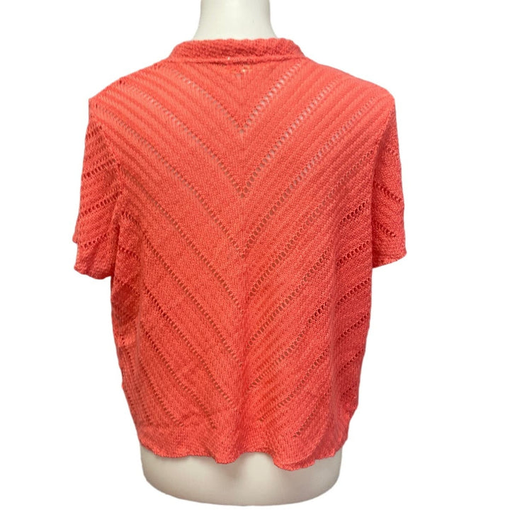 Lot of 2 Cute Lauren Conrad Faded Glory Womens Large Loose Weave Sweaters