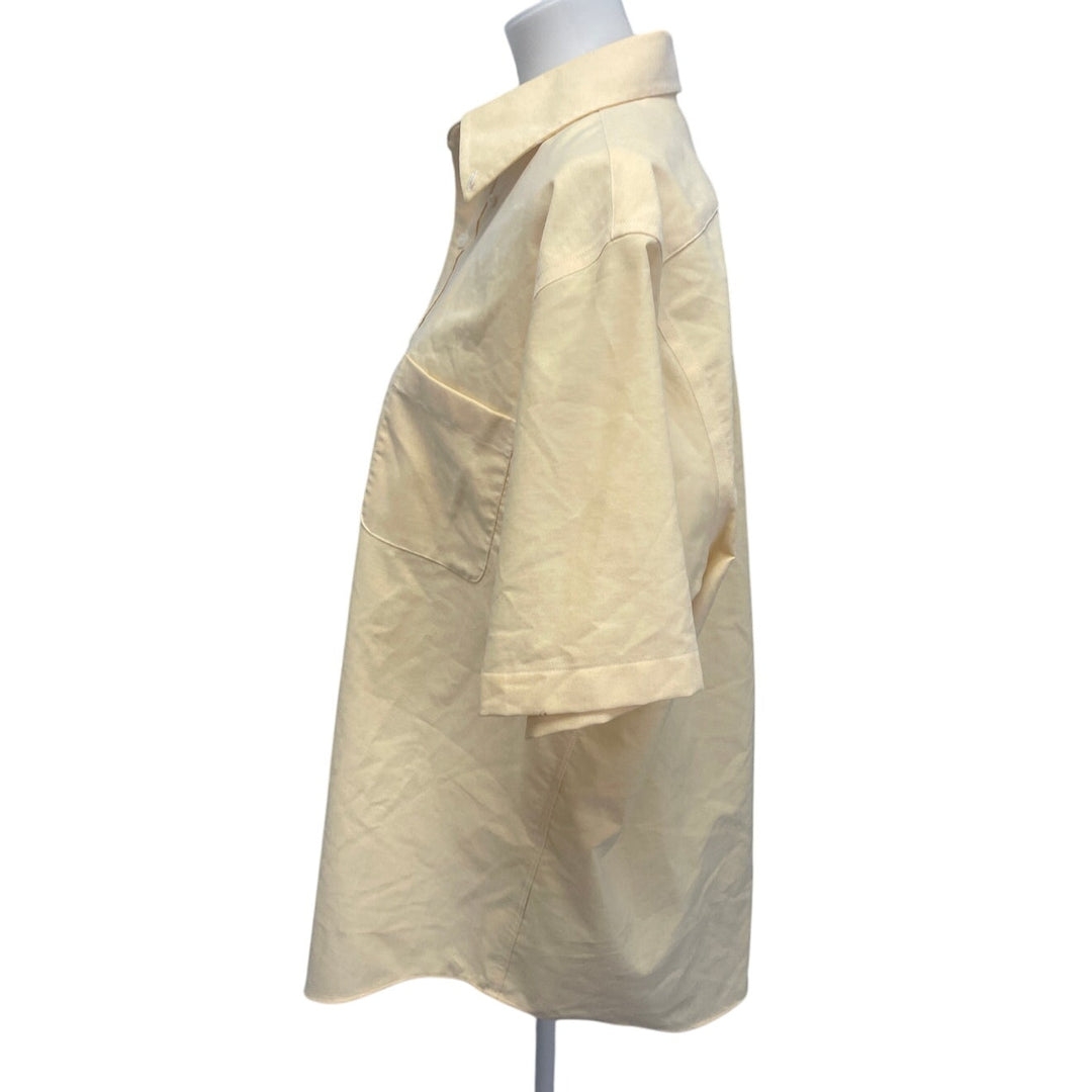 Croft &amp; Borrow Mens Large Wrinkle Resistant Short Sleeve Button Down Shirt
