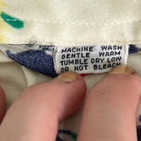 Vintage Womens Large Bird Short Sleeve Collared Polyester Polo Top Blouse