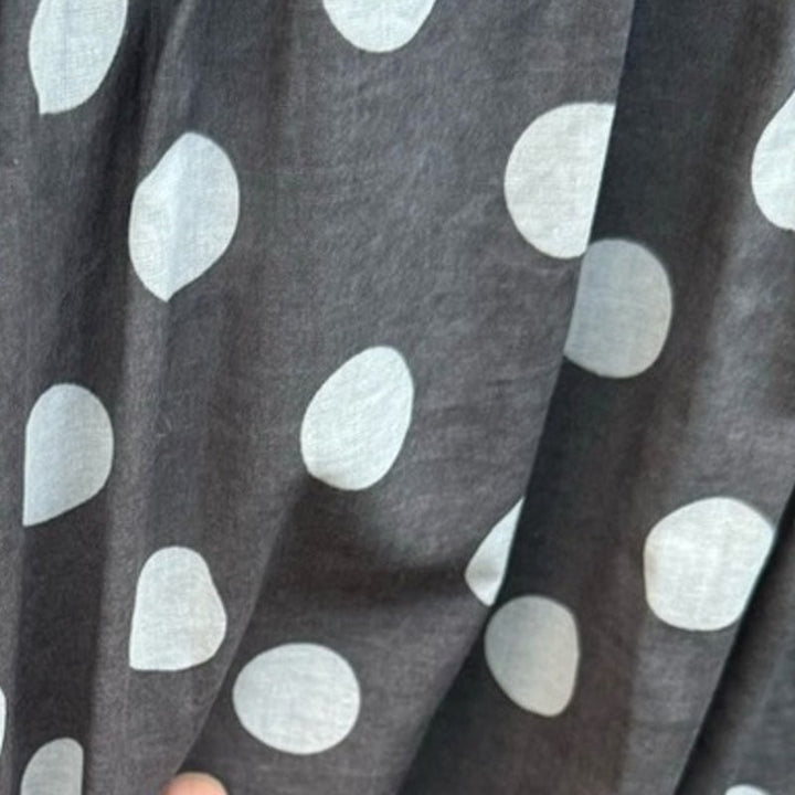 Dress Barn Women Size 14 Polka Dot Lined V Neck Thin Strap A Line Dress
