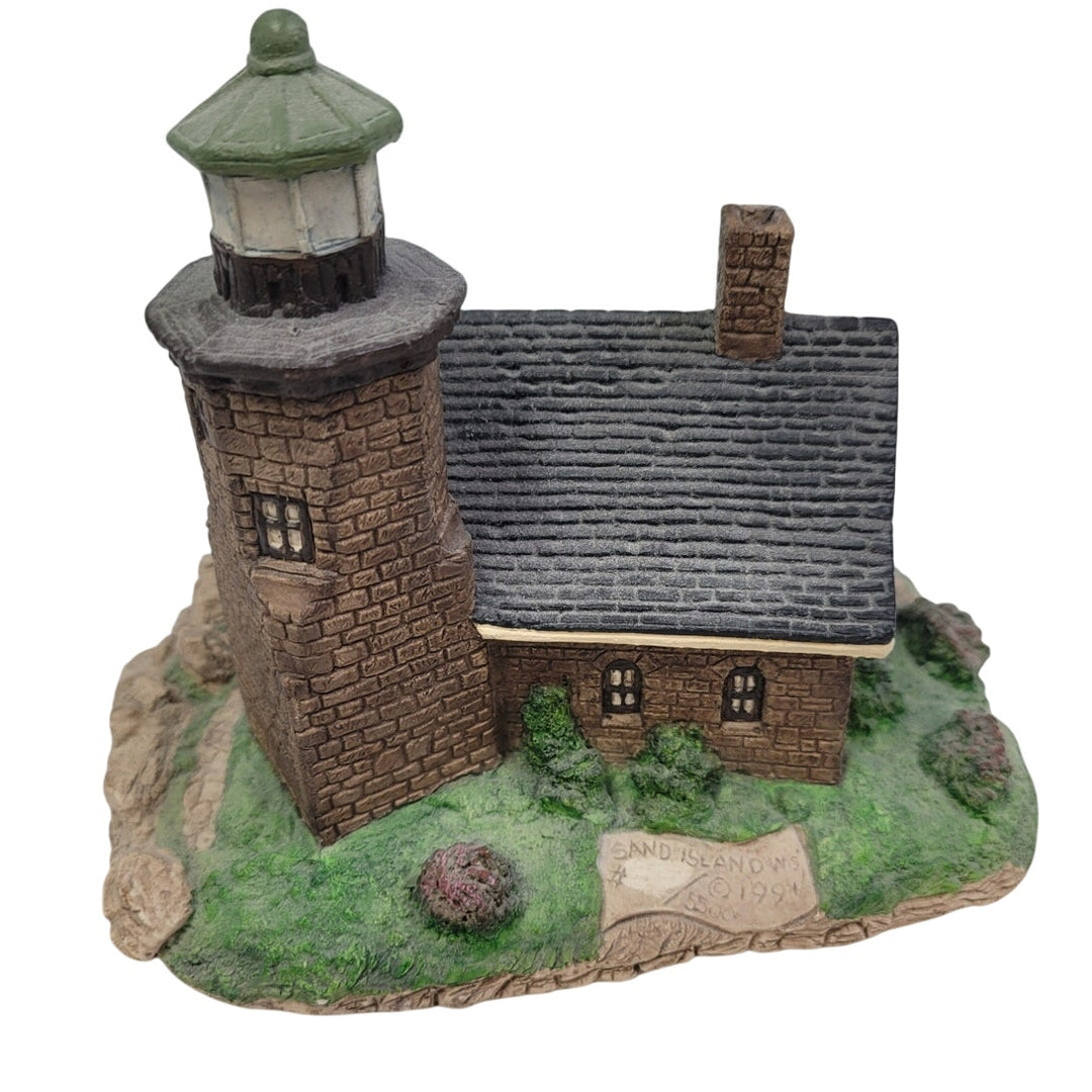 Vintage 1991 Younger SIGNED Harbour Lights Sand Island WI 