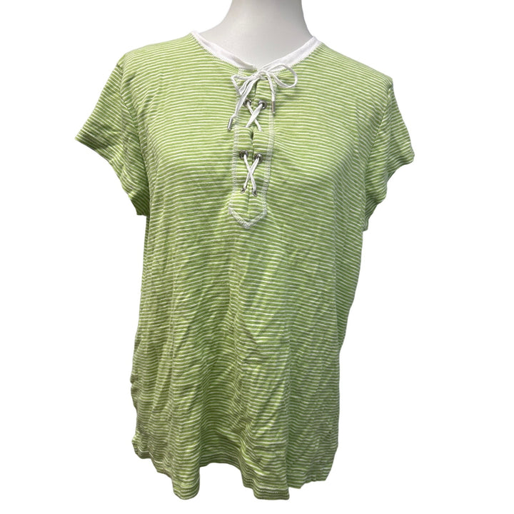 3 Chaps Croft &amp; Barrow Womens XL Short Sleeve Cotton Blend Tee Shirts Lot