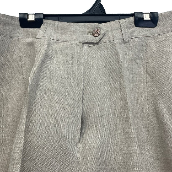 Designs Lane Bryant Womens Plus Size 18 Linen Rayon Blend Career Tan Shorts