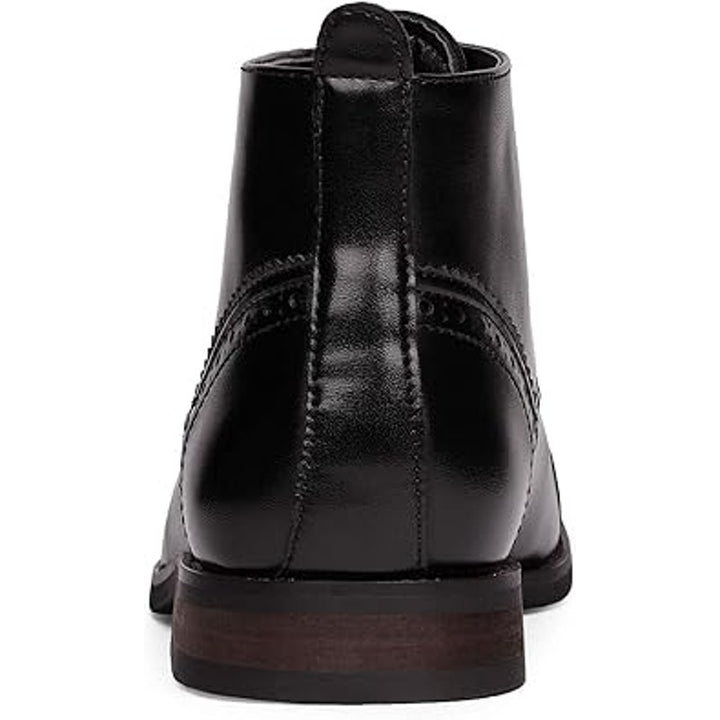Bruno Marc Mens Size 10.5 Black Dressy Lace Up Low Heel Ankle Boots Formal Shoes