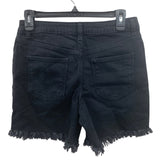 New Art Class Girls XL (14) Adjustable Waist Distressed Black Denim Jean Shorts