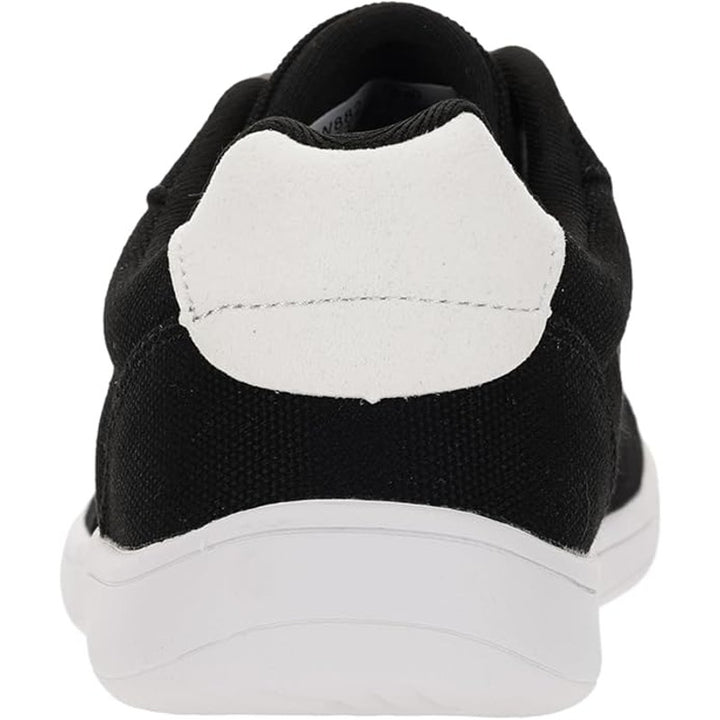 Whitin Womens Size 8.5 Black Canvas Lace Up Wide Toe Box Zero Drop Sneaker Shoes
