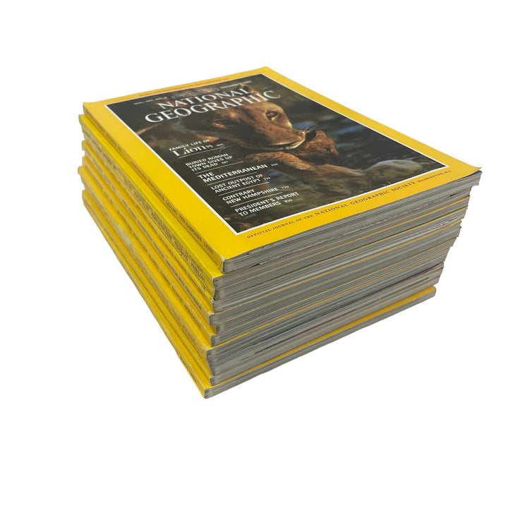 Vintage 1982 National Geographic Magazine FULL Year 12 Issues W Maps Supplements