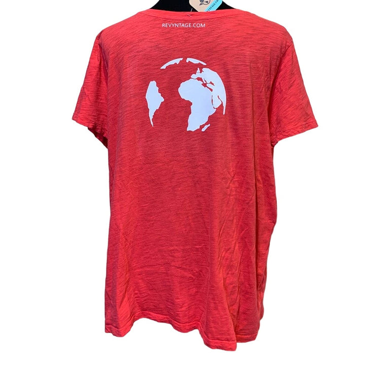 Hand Printed Upcycled Womens 2X Saving the Planet is My Superpower Dragonfly Tee