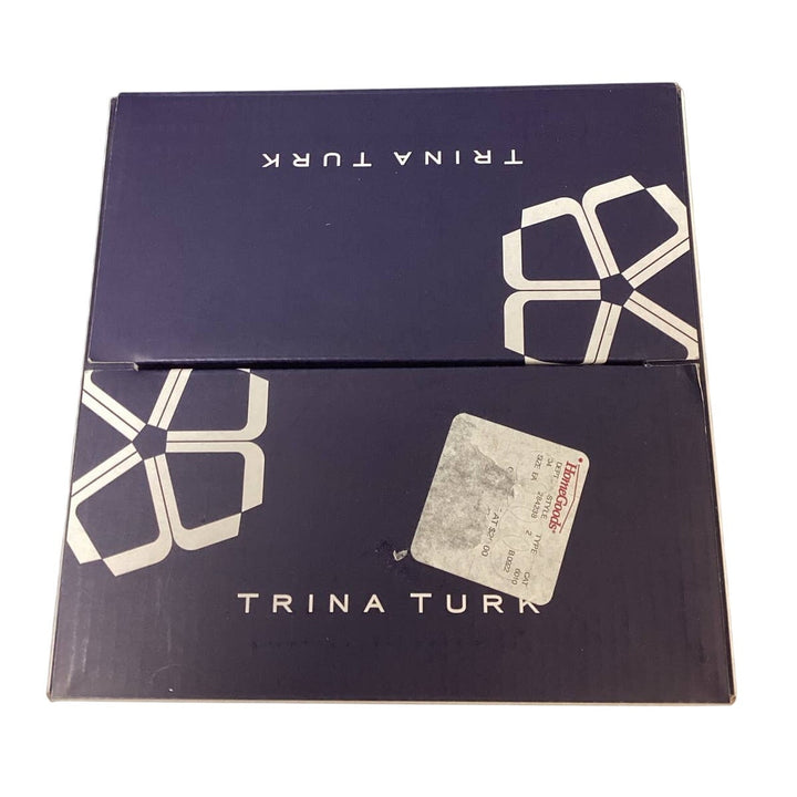 New in Box Trina Turk Clear Lucid 13.9 oz Dishwasher Safe Wine Glasses Set of 4