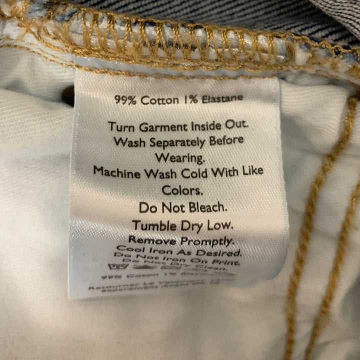 New Eddie Bauer Womens Vintage Blue Authentic Voyager the Perfect Straight Jeans