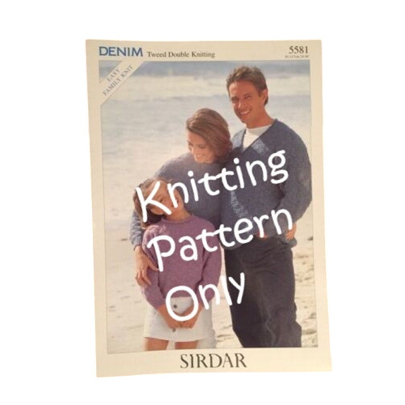 New Sirdar 5581 Denim Tweed Double Knitting Men&