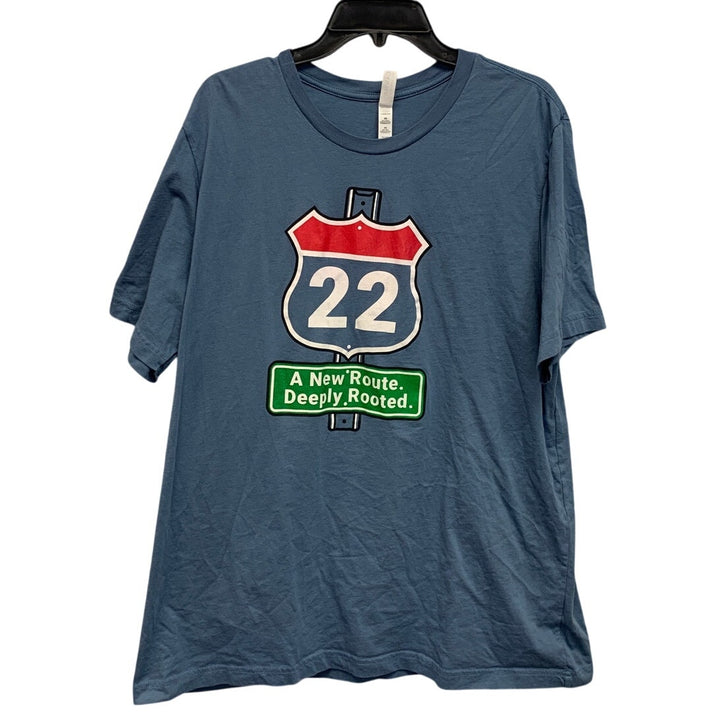 Morning Star Church Mens 2XL New Route Deeply Rooted Short Sleeve Tee Shirt